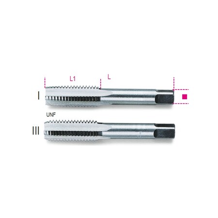 Beta Hand Tap, 7/8", Fine Pitch Unf 4330309
